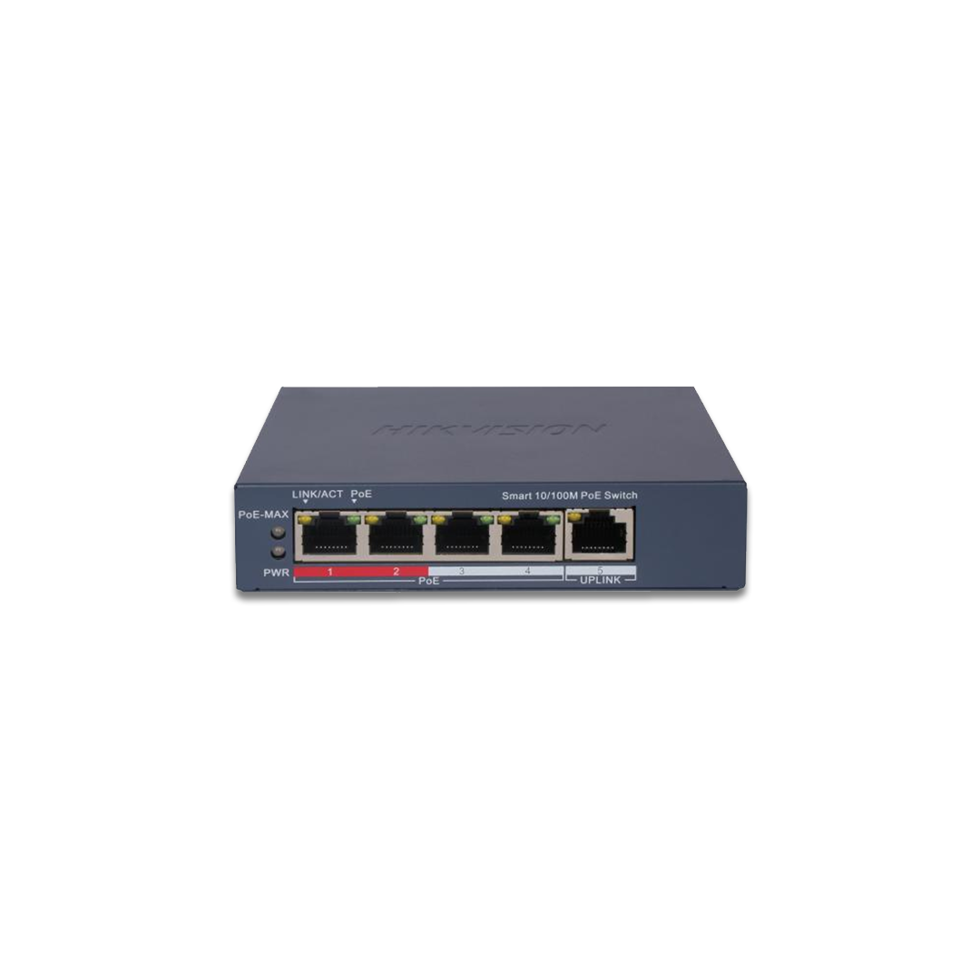 HIKVISION DS-3E1105P-EI - 4 Port Fast Ethernet Smart POE Switch