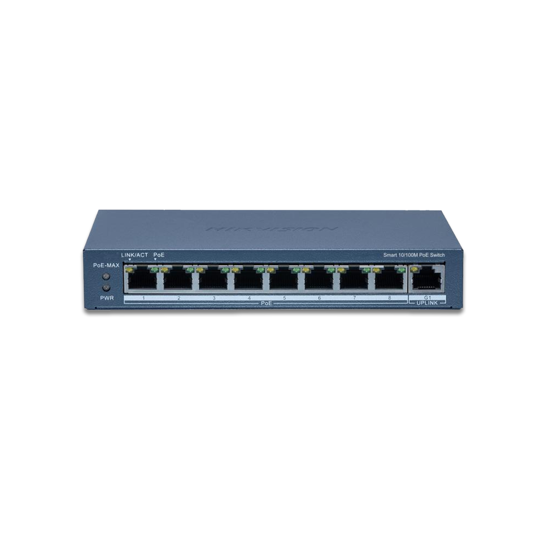 HIKVISION DS-3E1309P-EI - 8 Port Fast Ethernet Smart POE Switch