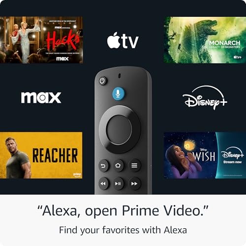 Fire TV Stick HD, Free and Live TV, Alexa Voice Remote, Smart Home Controls, HD Streaming - Black