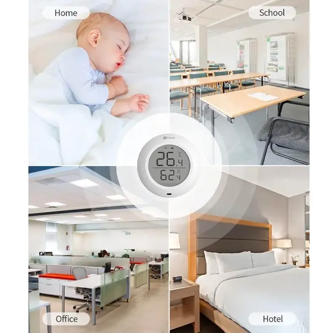Chambre bébé, école, bureau, hôtel — un capteur pour chaque espace de vie