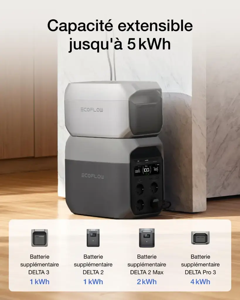 Connexion simple via le port batterie dédié