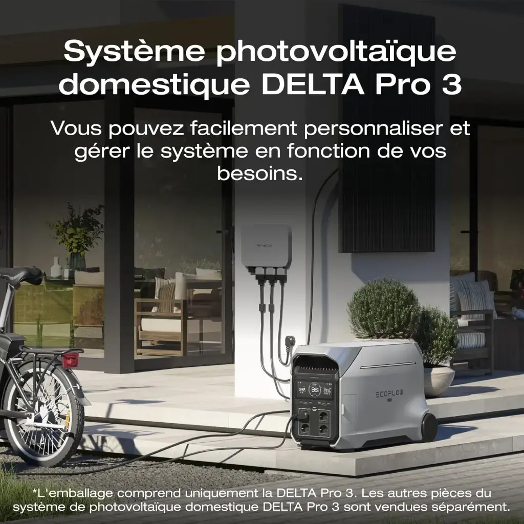 Système photovoltaïque domestique DELTA Pro 3