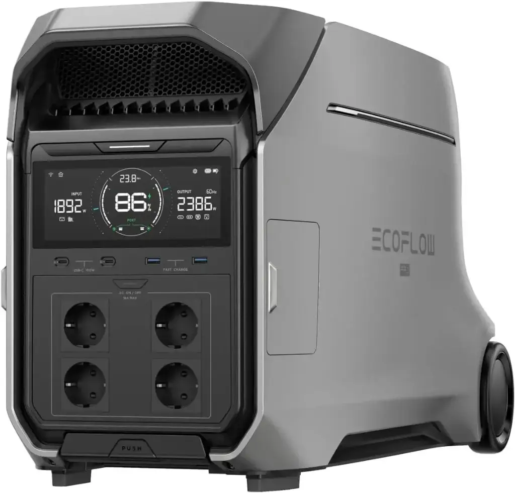 Station électrique portable 4096 Wh de capacité,  DELTA Pro 3, batterie.webp