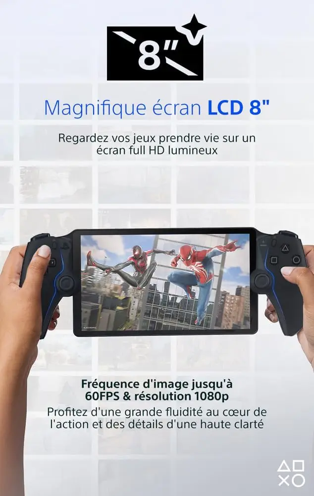 Un écran LCD 8 pouces immersif, jusqu'à 60 fps