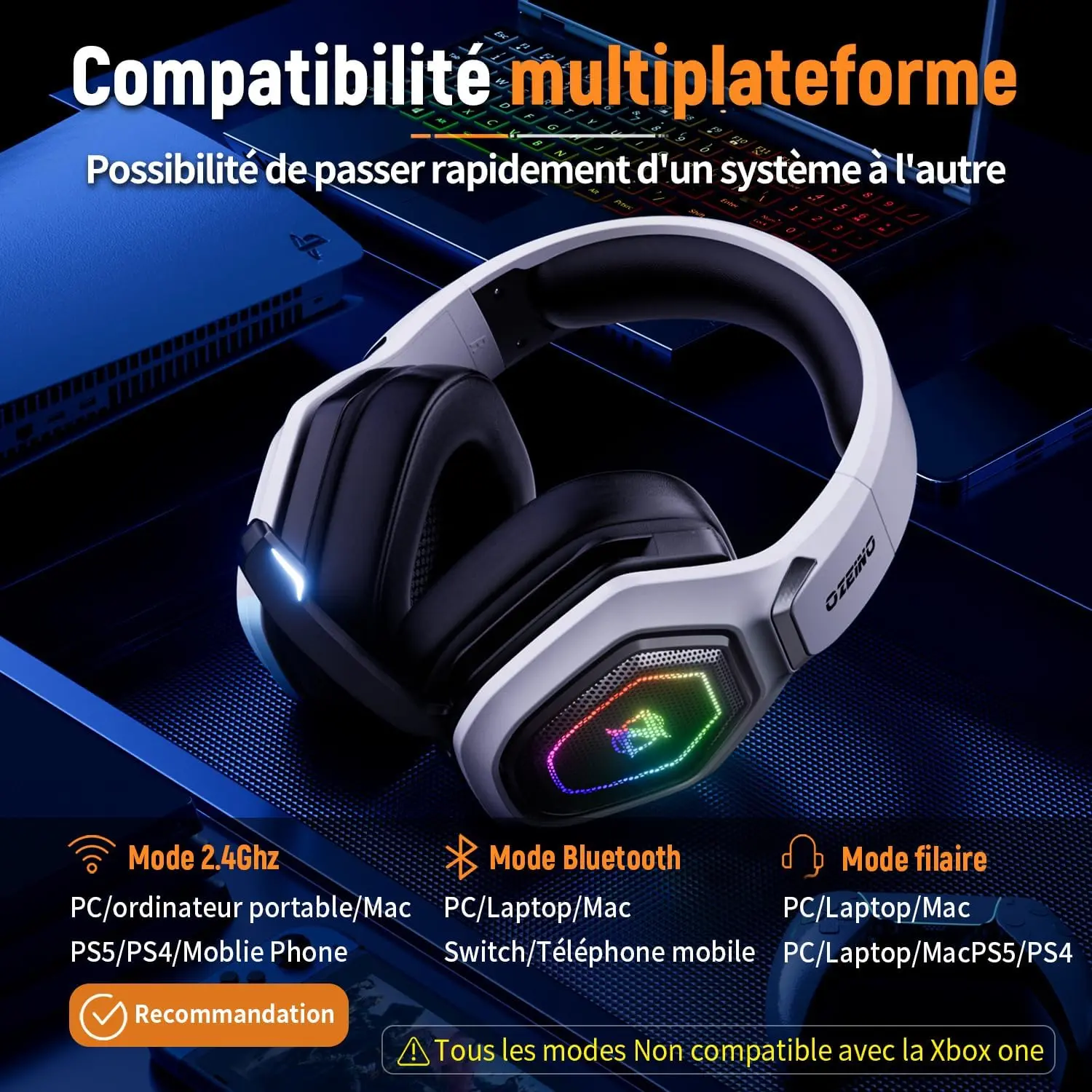 Compatible avec toutes vos plateformes de jeu