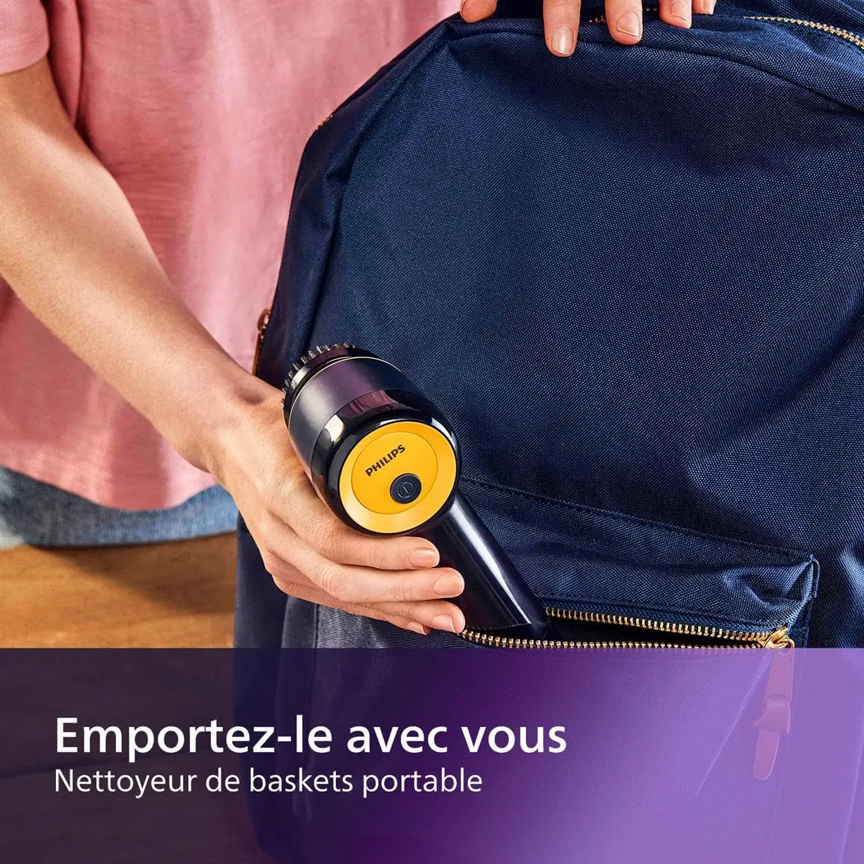 Portable et compact — il vous suit partout dans votre sac