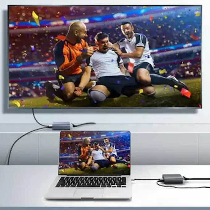 Affichez votre laptop sur un écran distant jusqu'à 70m