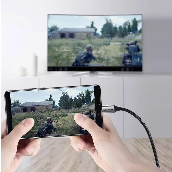 Smartphone Android → TV HDMI — jouez à PUBG Mobile en grand écran ou regardez YouTube directement depuis votre téléphone