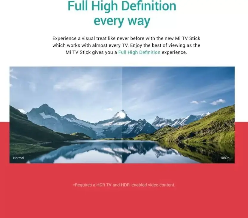 Full HD 1080p — une image nette sur tous vos contenus