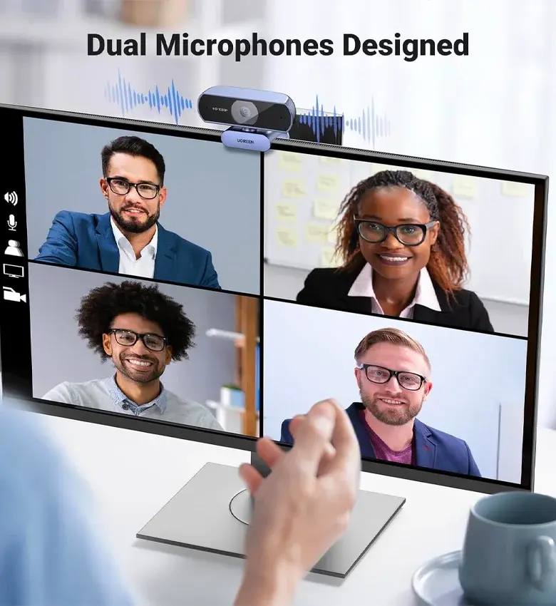 Double microphone — votre voix captée clairement lors de vos réunions Zoom et Teams