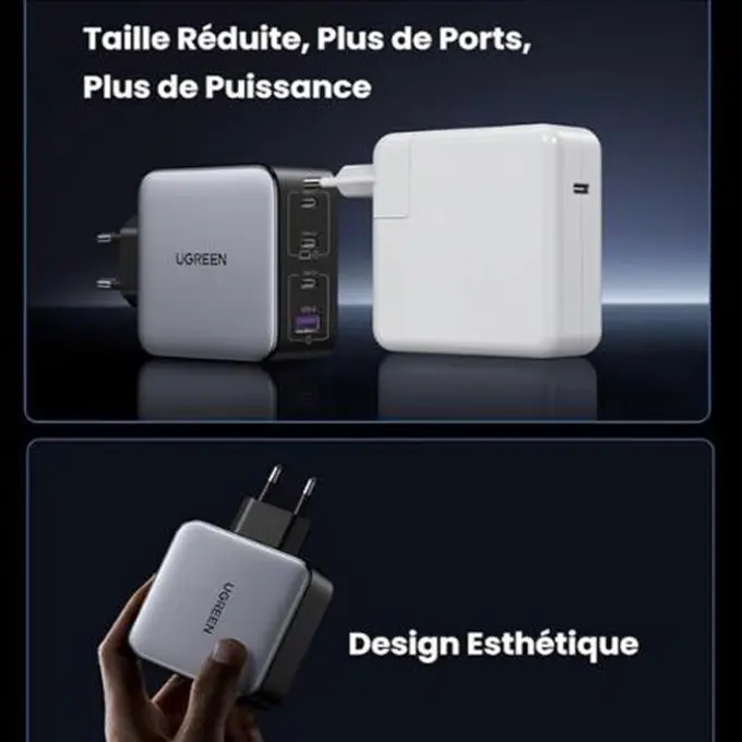 Plus petit, plus puissant que le chargeur Apple