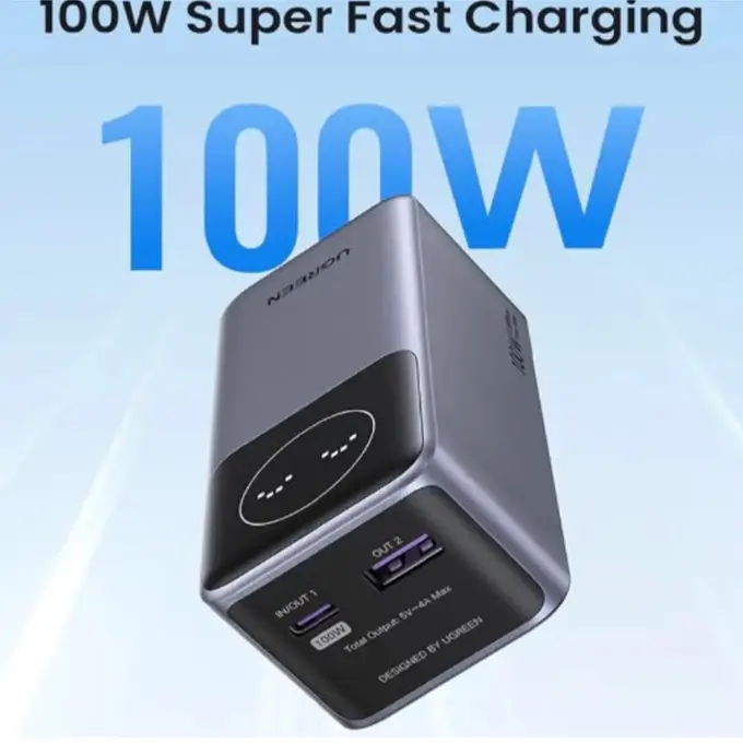 100W Super Fast Charging — rechargez votre laptop à la vitesse d'une prise murale