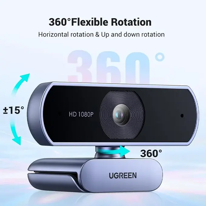 Design aluminium premium space gray — HD 1080P pour vos réunions professionnelles