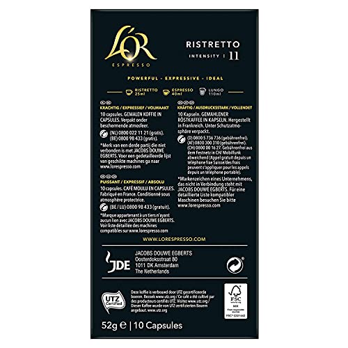 Coffee Capsules L'or FORZA, 10 Pcs