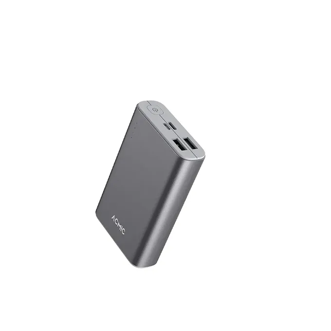 Aluminium gris anthracite, 3 ports de charge, LED 4 points — la powerbank 10000mAh qui dure et qui protège vos appareils