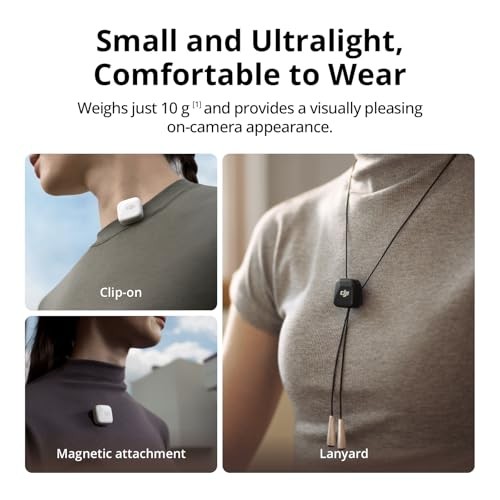 DJI Mic Mini (2 TX + 1 RX), Detail-Rich Audio, Wireless Lavalier Microphone for Camera/Android, 2-Person Vlog, Team Production