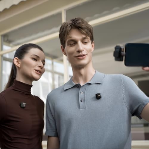 DJI Mic Mini (2 TX + 1 RX), Detail-Rich Audio, Wireless Lavalier Microphone for Camera/Android, 2-Person Vlog, Team Production
