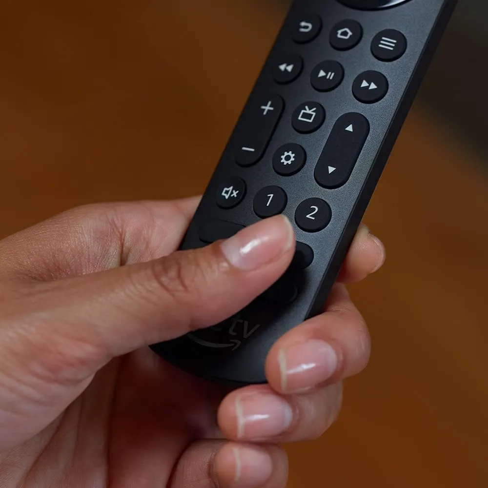 4 boutons de raccourcis — Prime Video, Netflix, Apps et Amazon Music en un clic