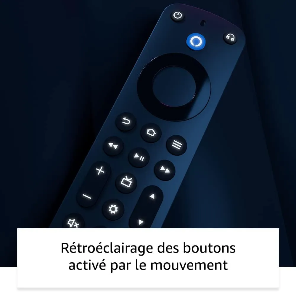 Télécommande Fire TV Pro — Alexa vocal, localisation et raccourcis Netflix et Prime Video