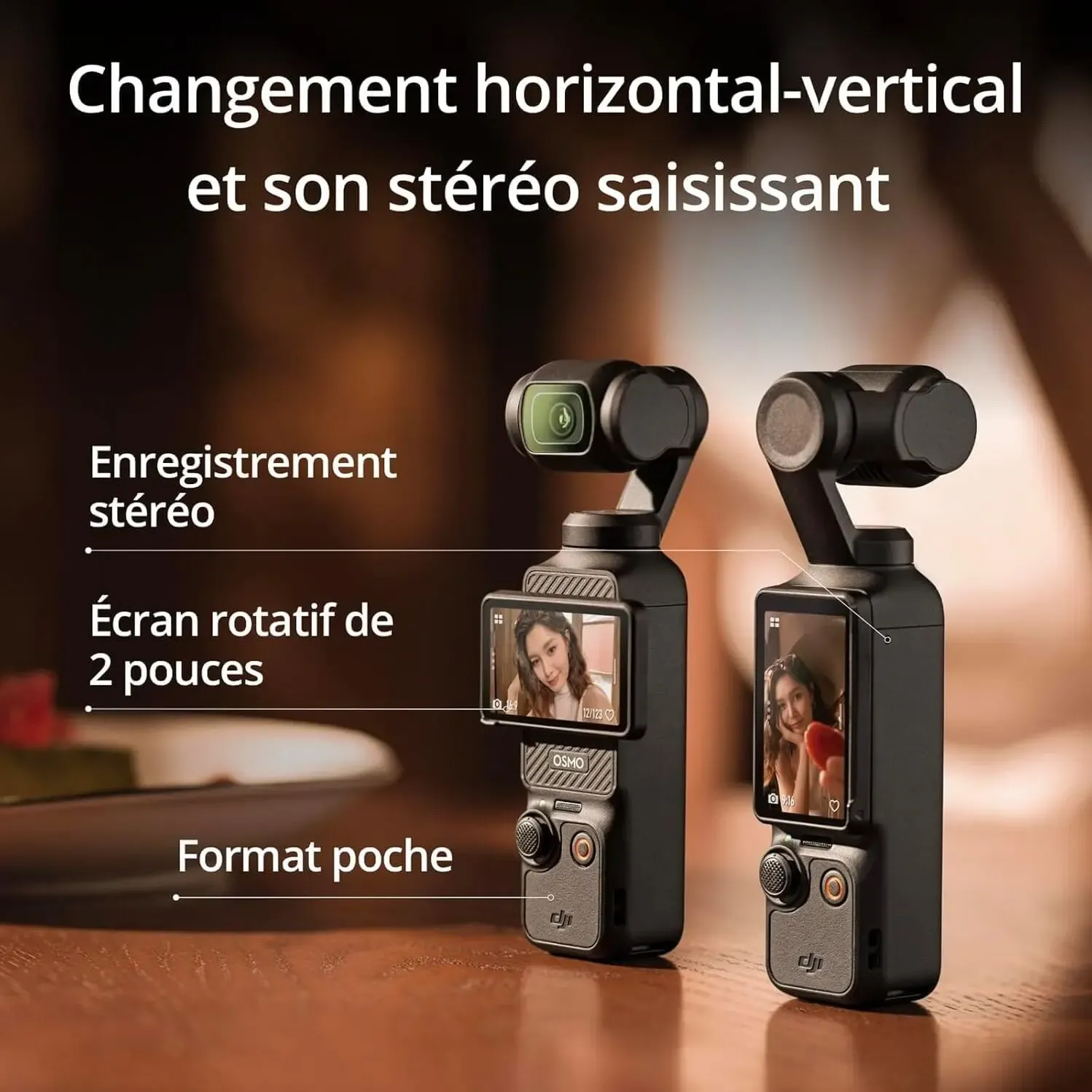 Ecran rotatif et son stereo