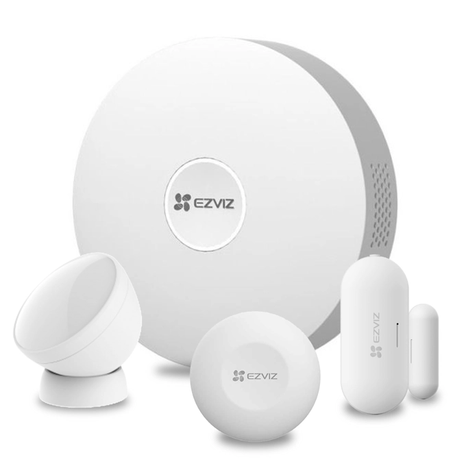 [CS-A3-A0-W] EZVIZ Kit de 4 détecteurs domestiques - Sytème d'alarme