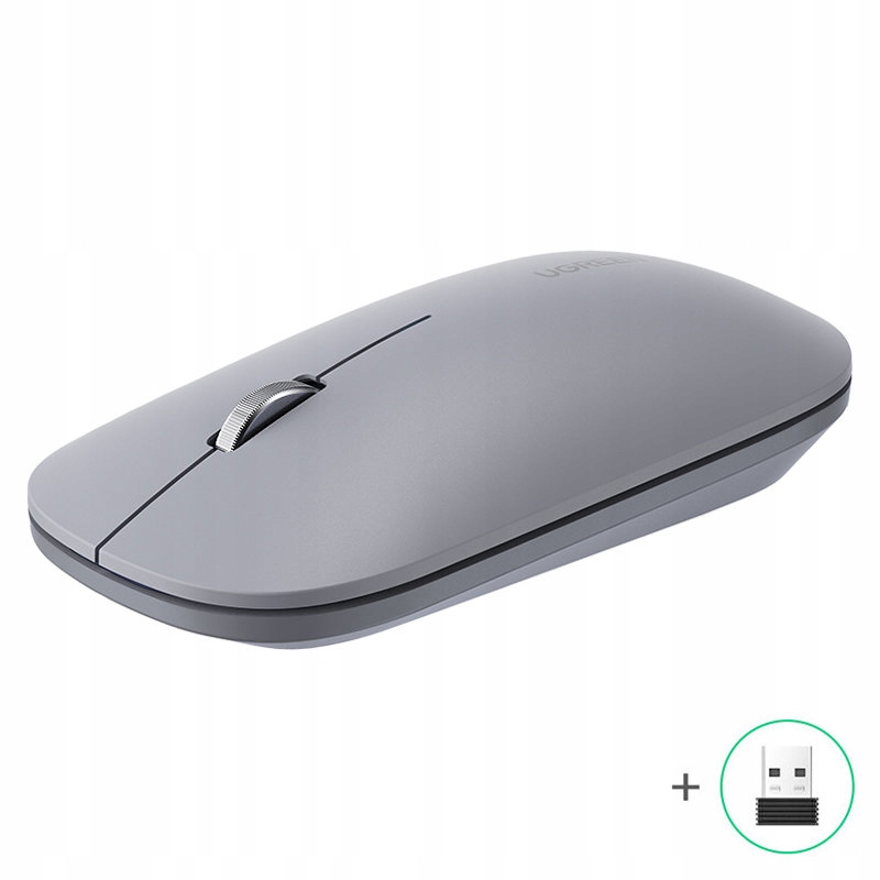 Souris sans fil pratique pour ordinateur grise