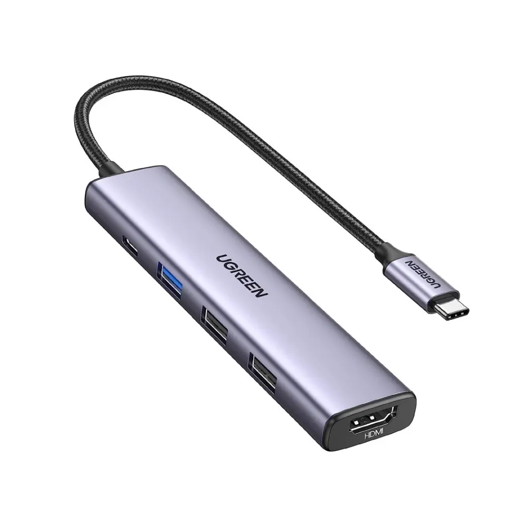 [CM478 15495 - 5 Ports] UGREEN CM478 15495 - 5 Ports  | USB C → HDMI, USB-A 3.0, 2x USB-A 2.0, PD