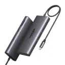 UGREEN CM639 15534 - 10 Ports  | USB C → 2x USB 2.0, USB 3.0, USB-C, USB-C Charge 100W, HDMI 1 8K 30Hz, HDMI 2 4K 60hz, Lecteur SD / Micro SD, RJ45 Gigabit - Repartiteur , Switch HDMI