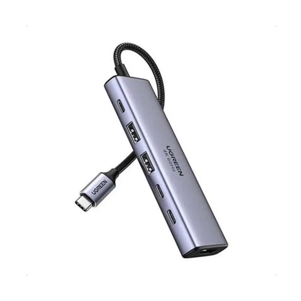 [CM511 35999 - 6 Ports] UGREEN CM511 35999 - 6 Ports  | USB C → 2x USB 3.2, 2 USB-C 3.2, 4K HDMI, USB-C Power Delivery Port