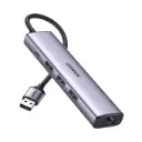 UGREEN CM475 60554 - 5 Ports | USB 3.0 → 3x USB 3.0, RJ45 Gigabit, USB C 100W 