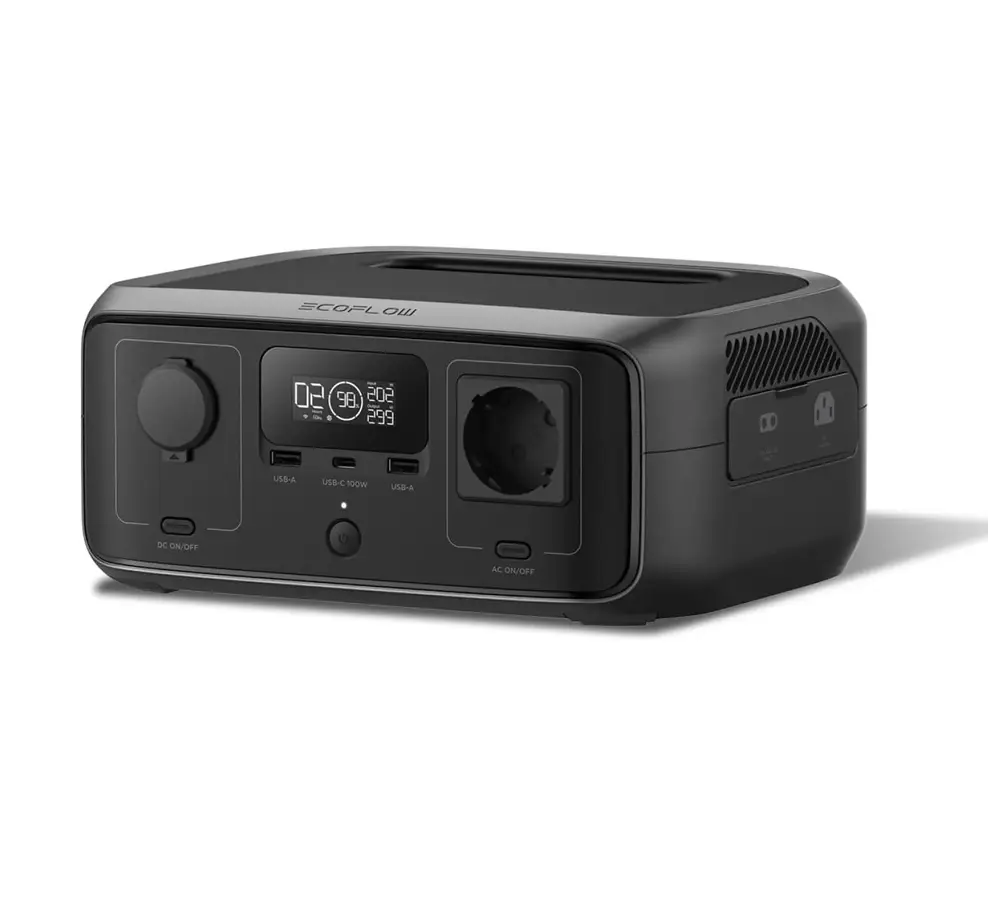 Station électrique portable EcoFlow RIVER 3 245 Wh de capacité｜300 W de sortie ｜600 W avec X- Boost-Batterie LiFePO4, charge rapide