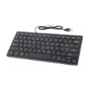 Mini Clavier Filaire USB, Clavier Numérique Multimédia Ultra-Mince K1000,