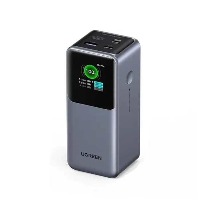 Powerbank - Batterie Externe - 12000mAh 100W PD PPS Chargeur portable rapide avec 1 port USB-C, 1 port USB-A et écran intelligent pour Ordinateur et Smartphone... - UGREEN PB724 35526B #10180