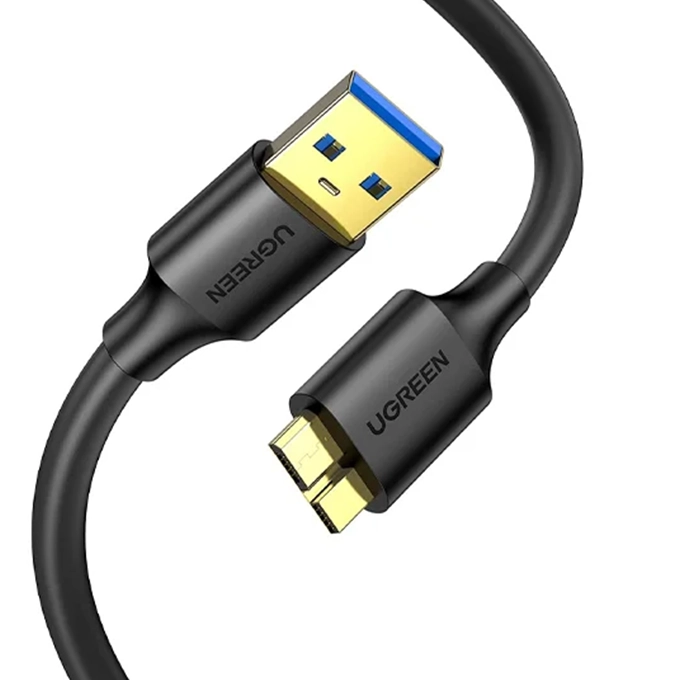 [US130 10841] UGREEN US130 10841 | Cable Disque Dur USB-A 3.0  → Micro B Cable M/M 1m