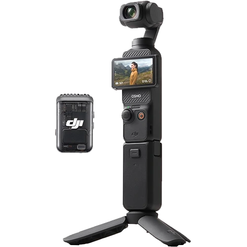 [DJI Osmo Pocket 3 Creator Combo] DJI Osmo Pocket 3 Creator Combo- Caméra vlog CMOS 1" et Vidéo 4K/120 ips, stabilisation 3 axes, écran rotatif 2", avec un micro DJI