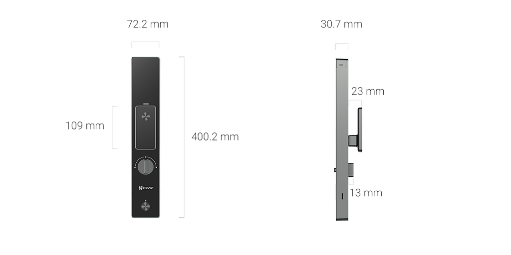 EZVIZ DL50FVS - Serrure Connectée Reconnaissance Faciale 8-en-1