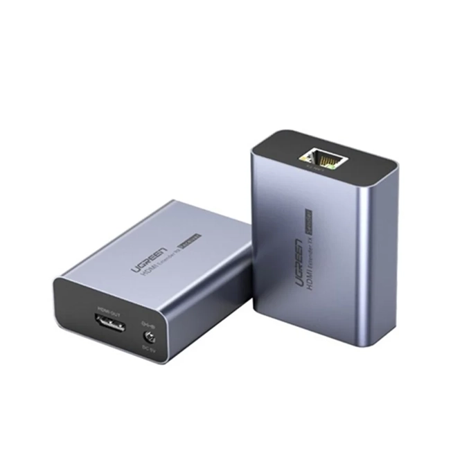 UGREEN CM455 — Prolongateur HDMI sur Câble RJ45, Portée jusqu'à 70 mètres