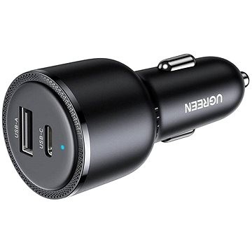 UGREEN 63W — Chargeur Voiture USB-C + USB-A | Charge Rapide MacBook, iPhone, Samsung depuis la Prise 12V