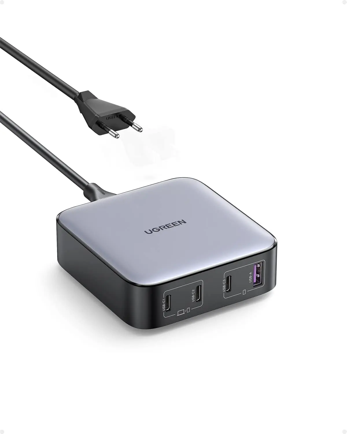 UGREEN Nexode — Chargeur de Bureau 100W GaN II, 3x USB-C + 1x USB-A