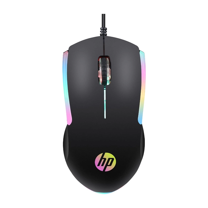 HP M160 — Souris Gaming RGB Filaire | Rétroéclairage Arc-en-Ciel, 3 Millions Clics, USB, PC/Mac