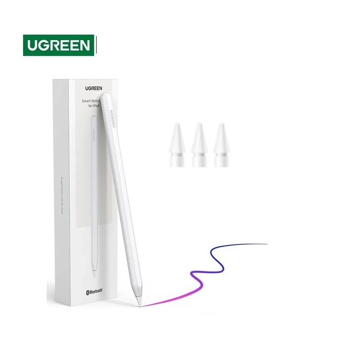 UGREEN Stylet iPad Pro & Air — Charge Magnétique + USB-C | Rejet Paume, Inclinaison, Bluetooth