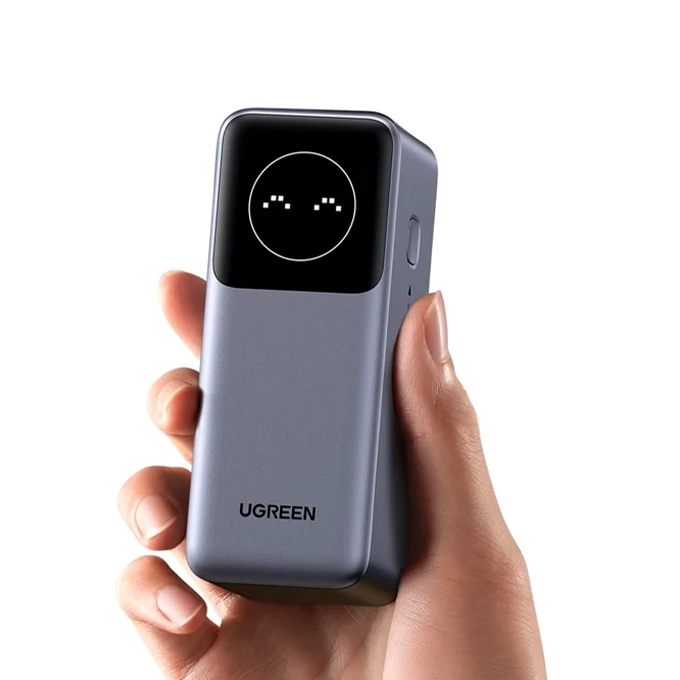 UGREEN PB205 — Powerbank 12000mAh 100W avec Écran LED & Design Compact Aluminium