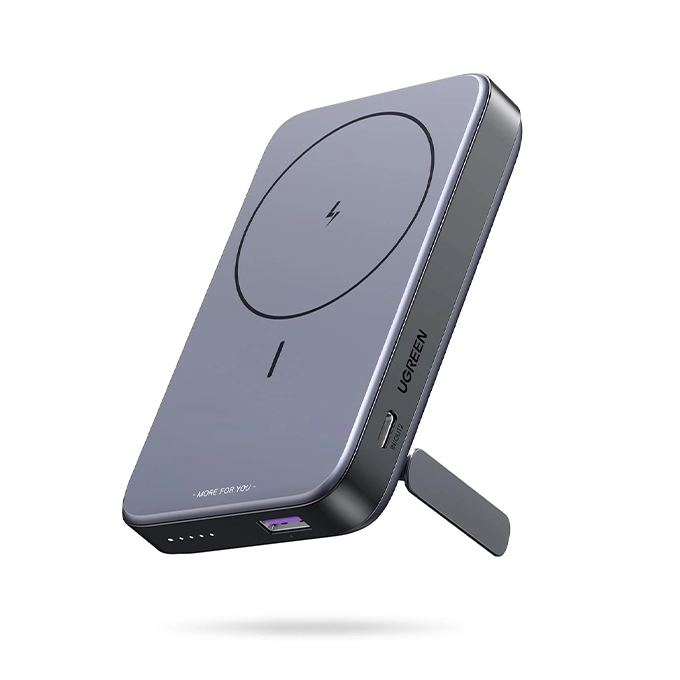 UGREEN PB206 — Powerbank 10000mAh MagSafe & Induction 16W | USB-C 20W, Support Intégré