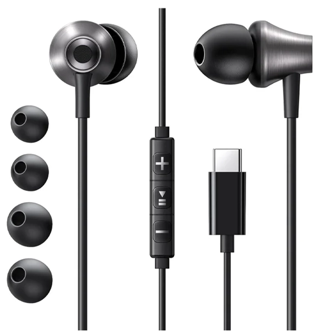 UGREEN EP105 — Écouteurs Filaires USB-C HiFi Stéréo | Télécommande 3 Boutons, iPhone 15/16 & Android