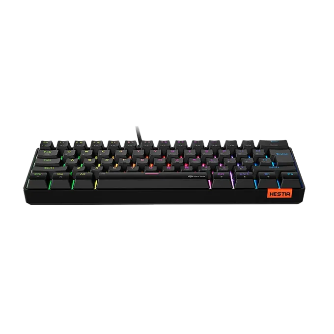 Meetion HESTIA MK005 — Clavier Gaming Mécanique 60% Filaire | Switch Bleu, RGB, USB-C